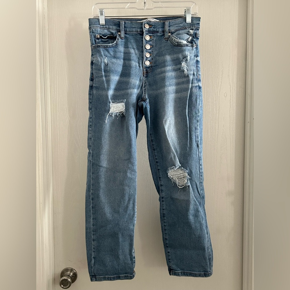 Celebrity Pink | Light Blue Distressed Boyfriend Jeans | Size 7/28